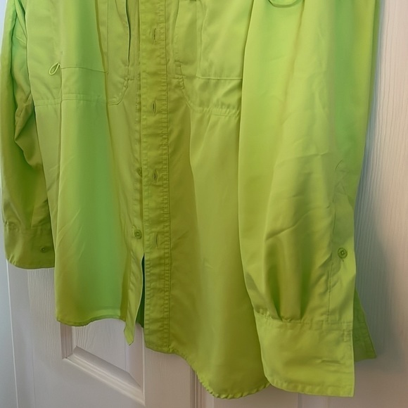 REEL Legends Lime Green Fishing Shirt - Medium - Picture 6 of 11